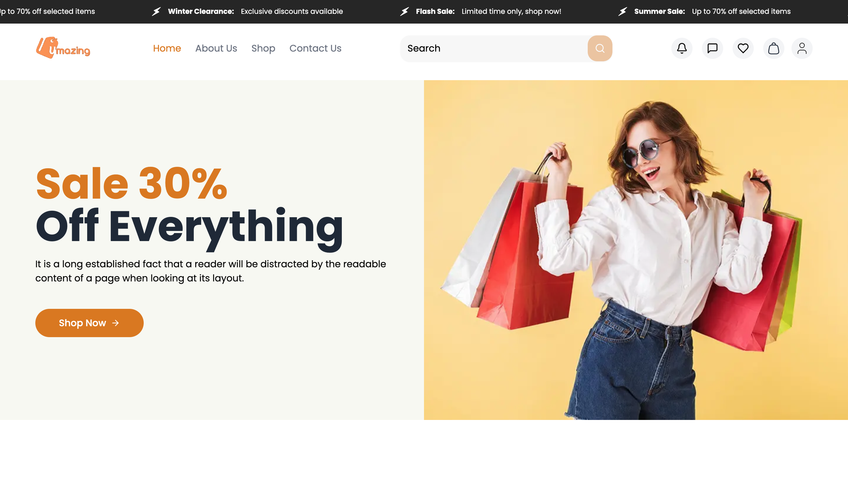 Umazing Official Project - web development built with Next.js, React, Tailwind CSS, Vercel, Figma to code